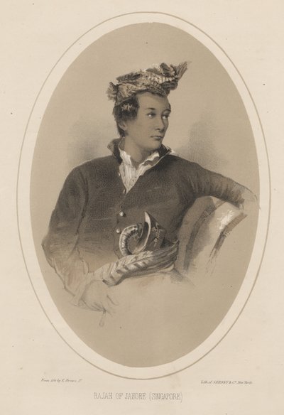 راجاه جاهور (سنغافورة) ، 1855 بواسطة إليفاليت براون